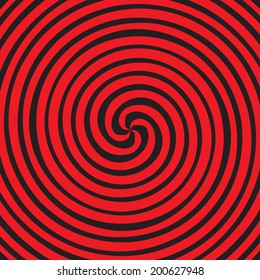 Simple vector background in the form of color twisted spiral converging to the center