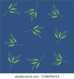 simple vector background with leaf