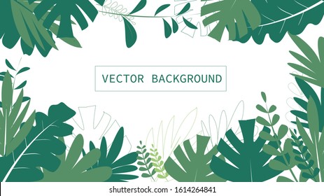 Simple Vector Background Nature Flat Design