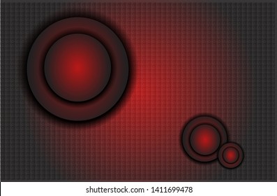 simple vector background template with abstract circle and modern design, red and black colors. Eps 10
