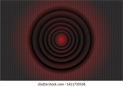 simple vector background template with abstract circle and modern design, red and black colors. Eps 10