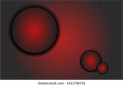 simple vector background template with abstract circle and modern design, red and black colors. Eps 10