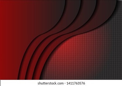 simple vector background template with abstract motif and modern design, red and black colors. Eps 10