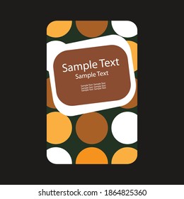 diseño de tarjeta de visita vertical basado en un vector simple