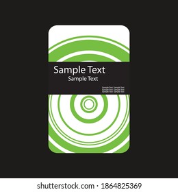 simple vector based vertical business card design