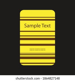 diseño de tarjeta de visita vertical basado en un vector simple