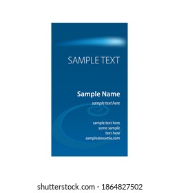 simple vector based vertical business card design