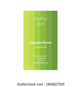 simple vector based vertical business card design