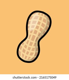 Simple vector of beautiful peanuts.
