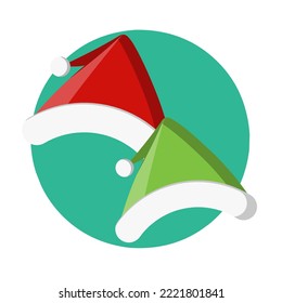Simple vector beautiful santa hat christmas special