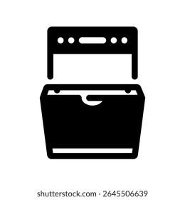 Lavavajillas simple de Vector negro