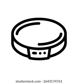 Simple vector black icon electric crepe maker