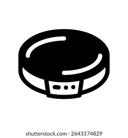 Simple vector black icon electric crepe maker