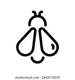 Simple vector black icon Firefly
