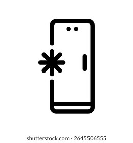Simple vector black icon fridge