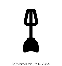 Simple vector black icon immersion whisk, nozzle
