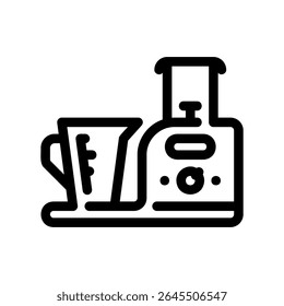 Exprimidor de icono negro de Vector simple