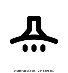 Simple vector black icon kitchen hood