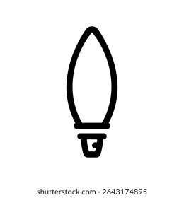 Simple vector black icon light bulb