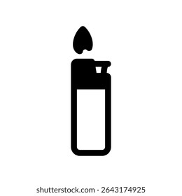 Simple vector black icon lighter