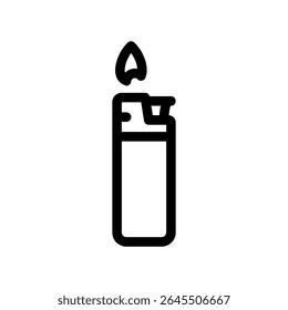 Simple vector black icon lighter