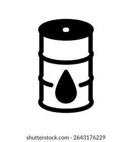 Aceite de icono negro de Vector simple, bote