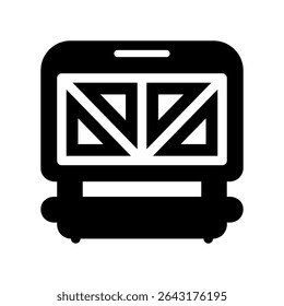 Simple vector black icon sandwich maker