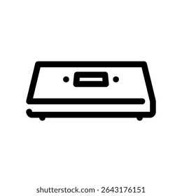 Simple vector black icon scales