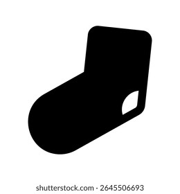 Simples vetor ícone preto meia