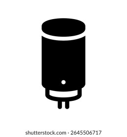 Simples vetor preto ícone aquecedor de água, caldeira