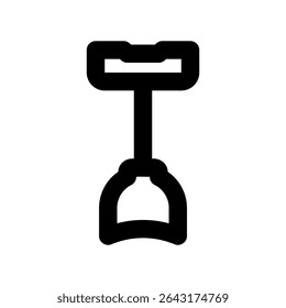 Simple vector black icon whisk, nozzle