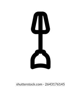 Simple vector black icon whisk, nozzle
