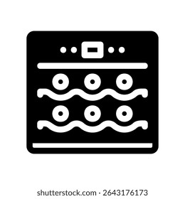 Gabinete de Vector negro simple del icono del vino