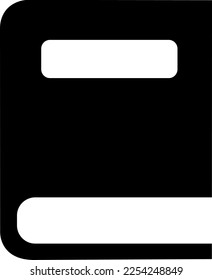 einfaches, Vektorschwarz-weißes Buchsymbol