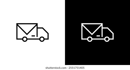 Simple vector box car logo