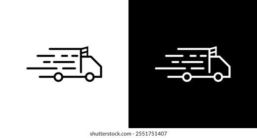 Simple vector box car logo