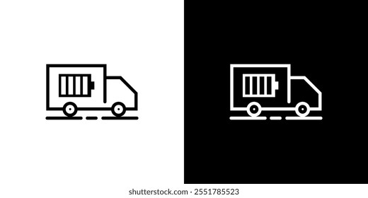 Simple vector box car logo