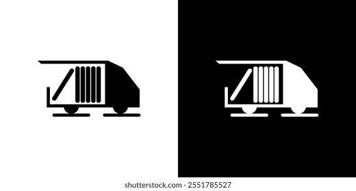 Simple vector box car logo