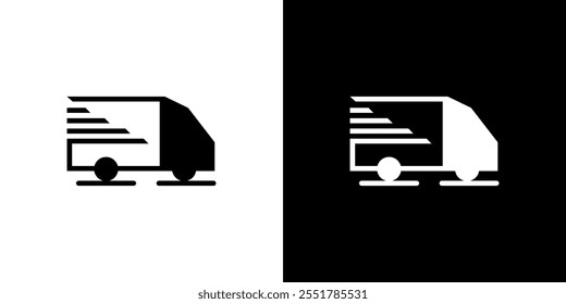 Simple vector box car logo