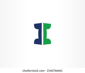 Simple vector branding concept logo