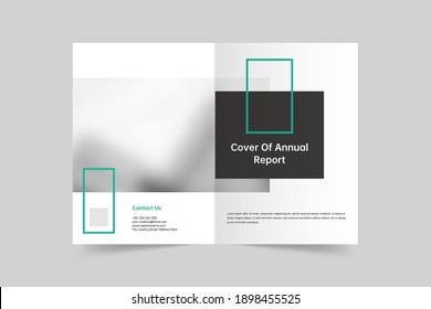 Simple vector brochure cover template