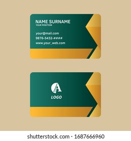 Simple vector business card design