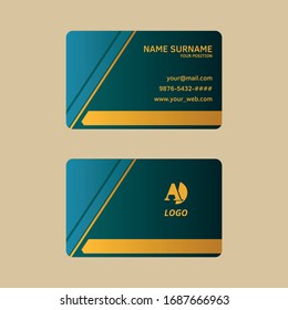 Simple vector business card design