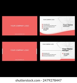 simple vector business card design