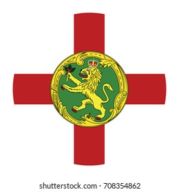 Simple vector button flag - Aldeney