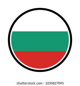 Simple vector button flag - Bulgaria, Bulgaria flag ,Bulgaria national flag illustration symbol.