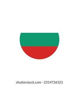 Simple vector button flag - Bulgaria, Bulgaria flag ,Bulgaria national flag illustration symbol.