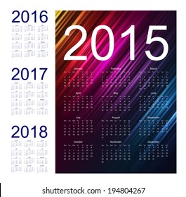 simple vector calendar
