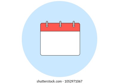 Simple vector calendar. Every month.