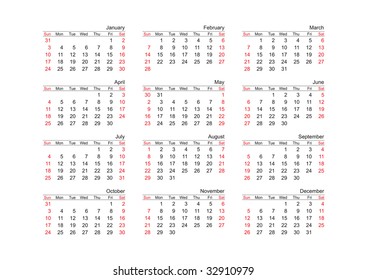 264 Calendari Images, Stock Photos & Vectors | Shutterstock